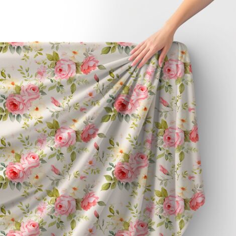 Tessuto Royal Velvet in poliestere per cucire - Motivo fiori - RDX2582
