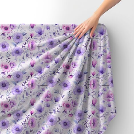 Tessuto Royal Velvet in poliestere per cucire - Motivo fiori - RDX2598