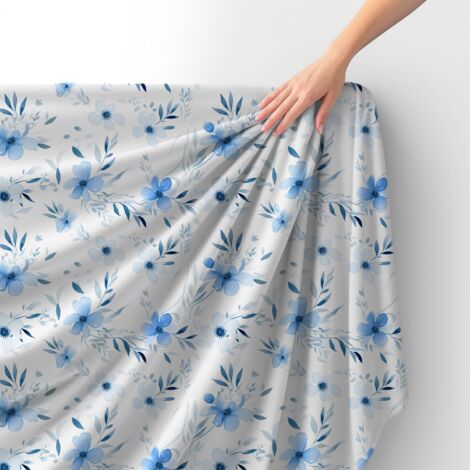Tessuto Royal Velvet in poliestere per cucire - Motivo fiori - RDX2665