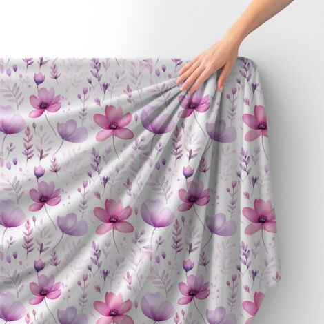Tessuto Royal Velvet in poliestere per cucire - Motivo fiori - RDX2679