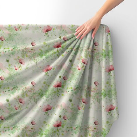 Tessuto Royal Velvet in poliestere per cucire - Motivo fiori - RDX2798