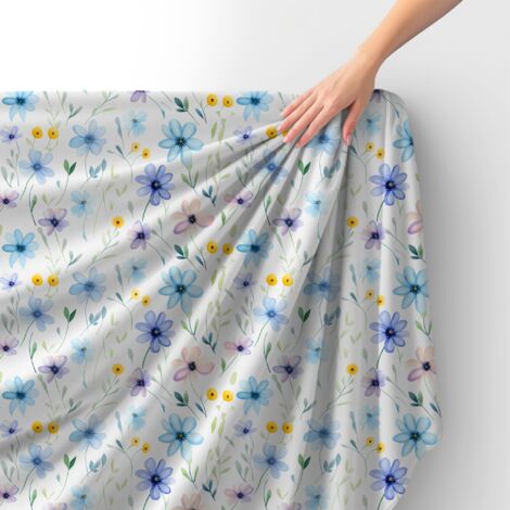 Tessuto Royal Velvet in poliestere per cucire - Motivo fiori - RDX2830