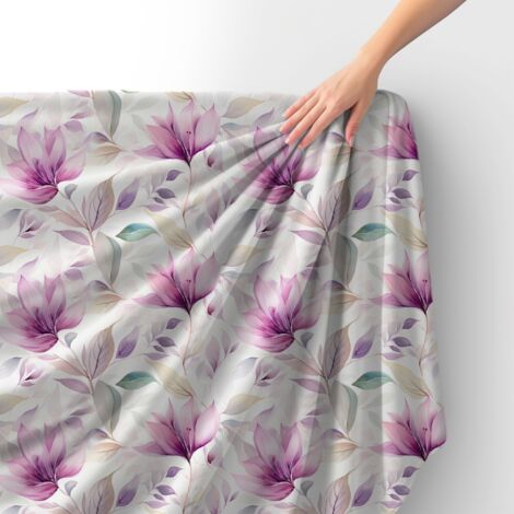 Tessuto Royal Velvet in poliestere per cucire - Motivo fiori - RDX2874