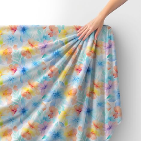 Tessuto Royal Velvet in poliestere per cucire - Motivo fiori - RDX2930