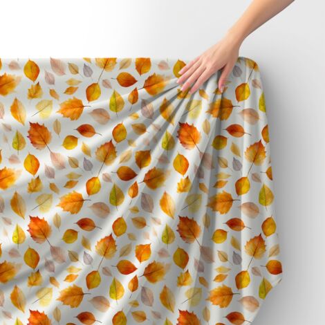 Tessuto Royal Velvet in poliestere per cucire - Motivo Foglie - RDX2702