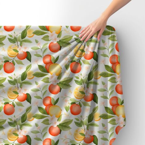Tessuto Royal Velvet in poliestere per cucire - Motivo frutta - RDX2820