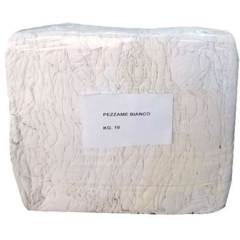 Tessuto Straccio Bianco Misto Kg 10