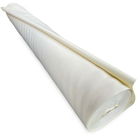 Tessuto Vertigo Tenda da Sole Impermeabile 100% – Poliestere H 150 cm, Venduto a Metro – Ideale per Esterni, Gazebo, Verande Panna unito