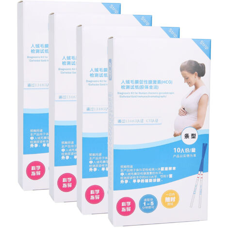 Test de Grossesse Précoce à Domicile, Bandelettes HCG Urine, Kit 40 Tests Sensibles pour Femme