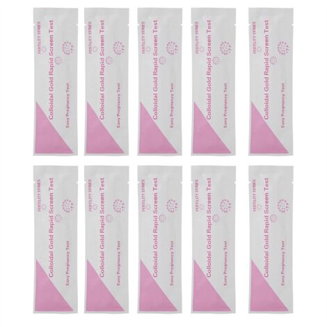 Test de grossesse précoce HCG - 10 bandelettes urinaires pour détection à domicile
