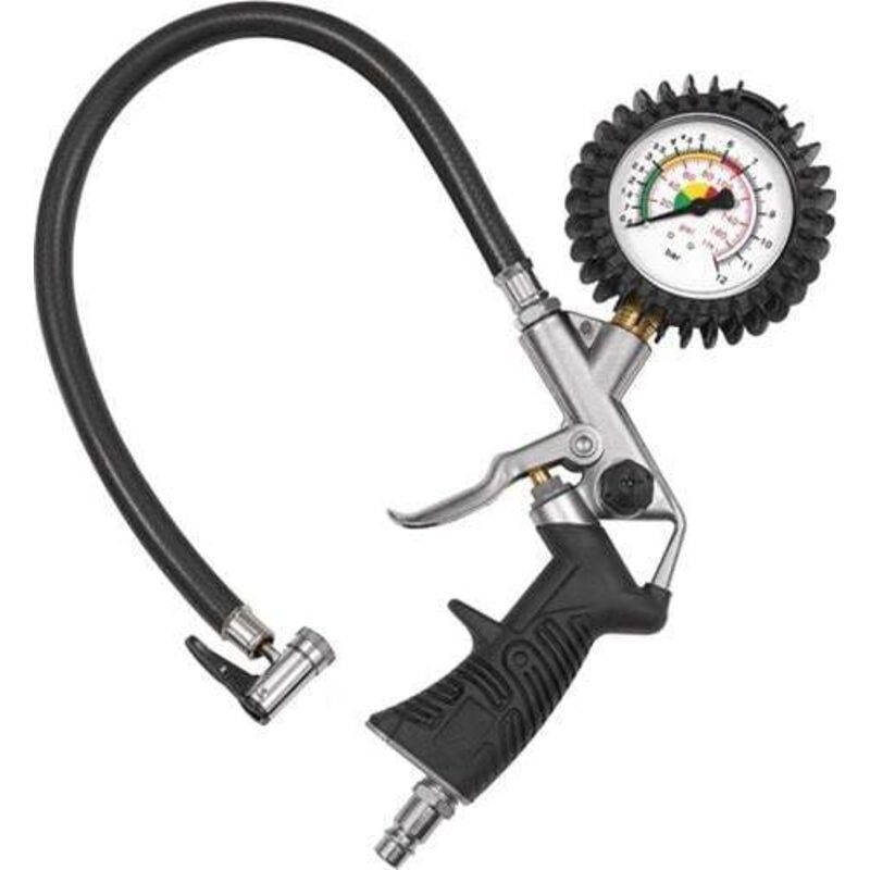 Riegler&co.kg - Contrôleur manuel de gonflage modèle standard non étalonné, avec fiche à levier dn 7,2