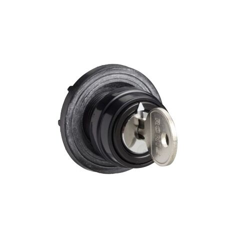 Testa Commutatore Ø29Mm Plastica Ghiera Cromata Leva Nera Chiave Ronis 8R1