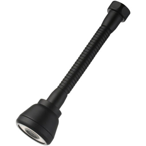 Testa del rubinetto ruotabile a 360° Prolunga per rubinetto da cucina a prova di spruzzi con 3 modalità di risparmio idrico Testa del rubinetto in rame nero (lunga)