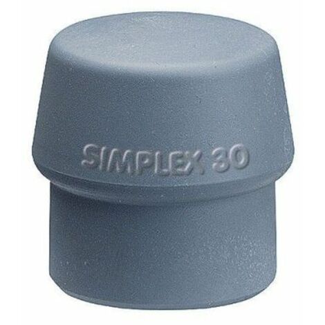 Testa di martello semplice SIMPLEX Ø 60mm TPE-medio grigia media