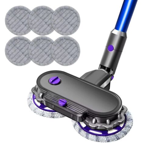Testa di pulizia elettrica per aspirapolvere DYSON V7 V8 V11 V10, testa di pulizia per mocio bagnato e asciutto con aspirapolvere e mocio, accessorio per pavimenti in legno e serbatoio dell'acqua rimo