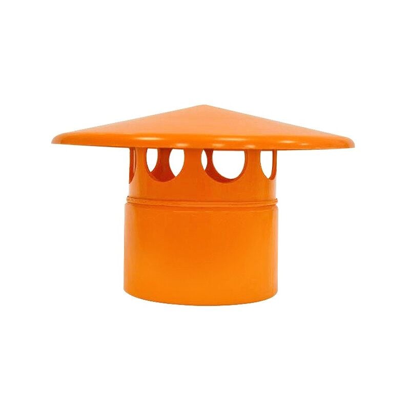 Dakiviva - Testa esalatore in pvc : Colore - Arancio, Diametro - 125