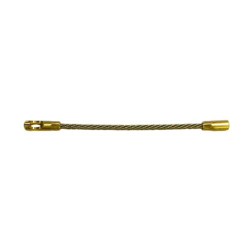 Testa flessibile in acciaio inox, per sonde tiracavi Ø3/4/5mm, filettatura M4 Velamp ASM02