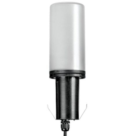 MARECO LUCE Testa lampioncino da giardino, faretto su palo (non incluso) mareco new stelo tp, nero, lampadina non inclusa, mao 1053101n