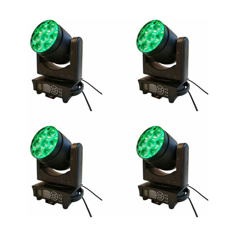 Image of Testa Mobile led Wash Zoom Bee Eye sophie led rgbw 7x40W - 4 con flycase
