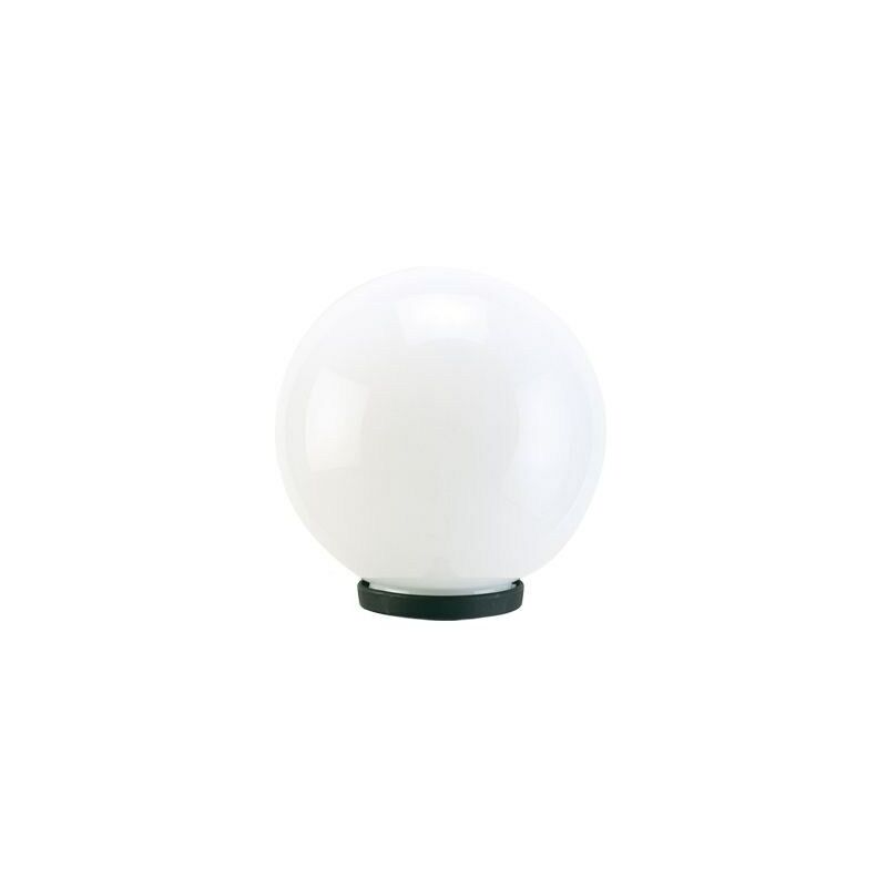 Image of Testa Palo Lampione da Giardino Sfera Globo Illuminazione Esterno E27 Sovil Diametro: 25 cm - Colore: Opale