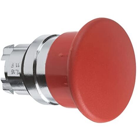 Testa pulsante a fungo diametro 22 40mm finiture in metallo rosso