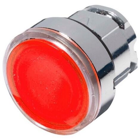 Testa Pulsante luminoso Ø22, Rosso