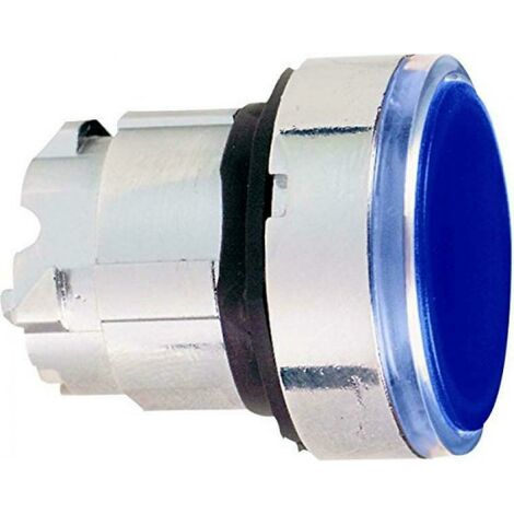 Testa pulsante Telemecanique luminoso Blu BA9S ZB4BW36