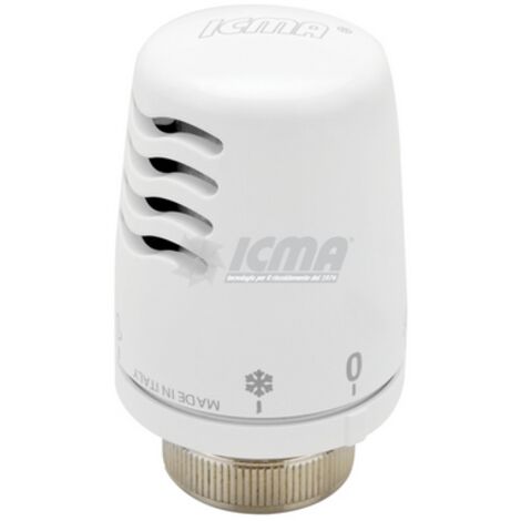 TESTA TERMOSTATICA CON SENSORE LIQUIDO BIANCA ICMA M28x1,5