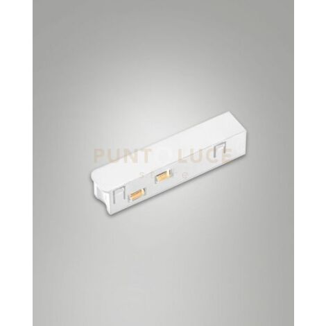 TESTATA ALIMENTAZIONE PER BINARIO 48V BIANCO L 8,1 x H 1,8CM TRACK 2,74