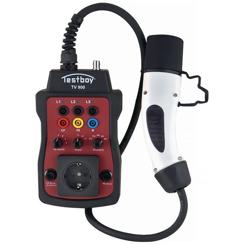 Adapt. de test des bornes de recharge tv 900 pour les bornes de recharge de type 2 ( 4000828083 ) - Testboy
