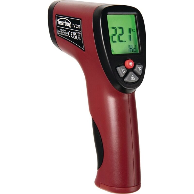 Testboy - Infrarothermometer Tv 329 -50 – +550 °c ±3, 0 °c / ±3 % 2x Aa 1, 5 V