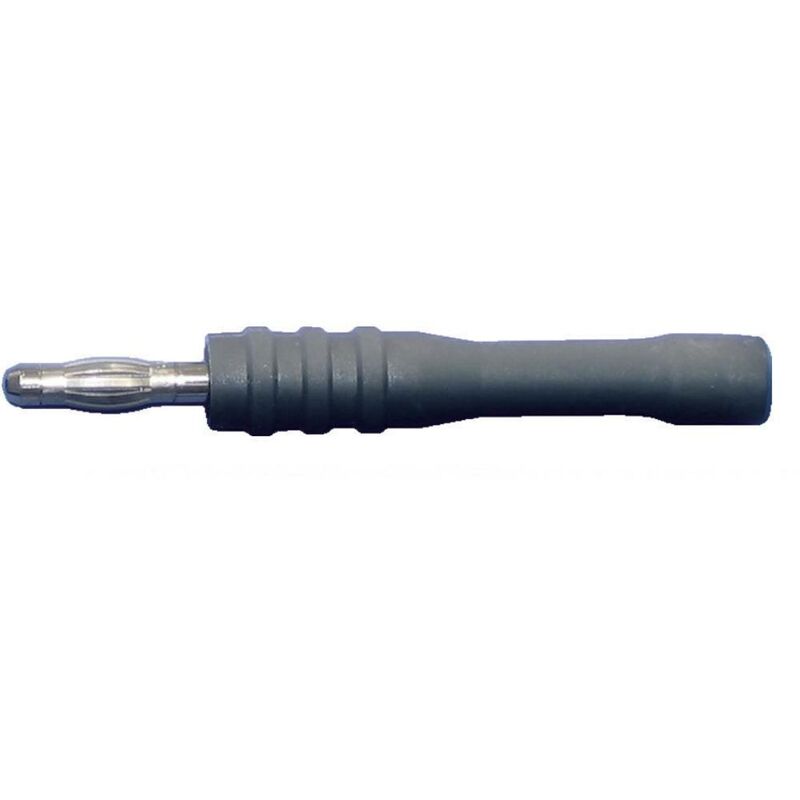 21012 Adaptateur de mesure pointe de sonde pour connecteur femelle - Banane mâle 4 mm flexible gris - gris - Testec