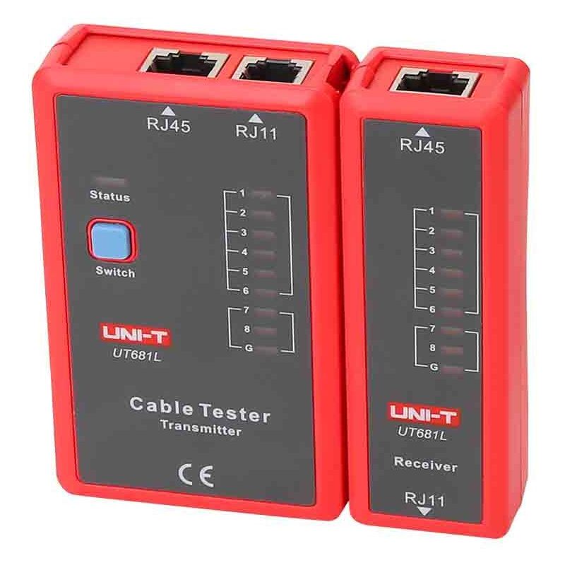 

Uni-t - Tester Cables De Red RJ45 Y Telefono RJ11, RJ12