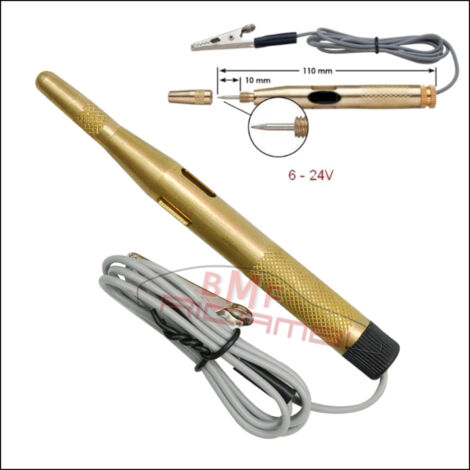 Tester corrente rubacorrente prova circuiti cercafase auto / moto 6-12-24v