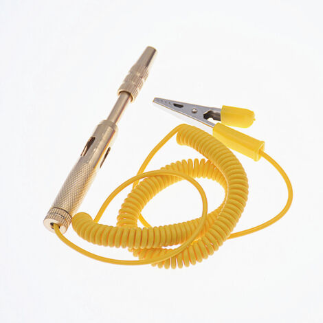 Tester di circuito, DC 6V 12V 24V Tester di tensione della lampadina Penna tester di tensione per auto e camion Tester di circuito Penna Trovacircuito Rilevatore di cortocircuito Rimorchi Camion Rimor