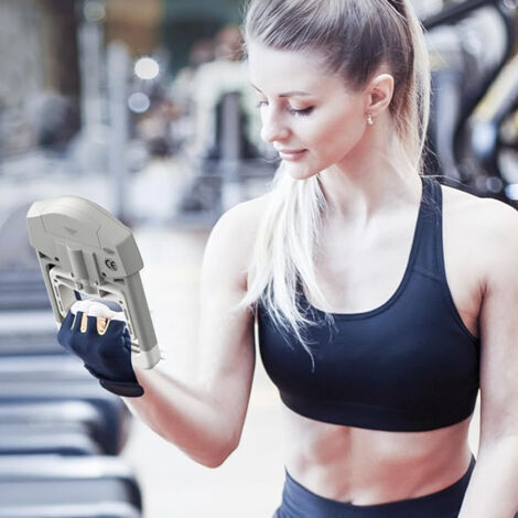 Tester di forza di presa, dinamometro digitale per la misurazione della potenza muscolare, tester di forza da 90 kg/198 lb, schermo LCD, acquisizione automatica della potenza per test e allenamento