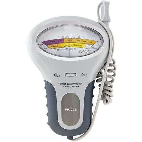 Tester di pH e cloro, un tester di qualità dell'acqua due in uno, adatto per piscine, spa, acquari e altre fonti d'acqua, e utilizzabile anche per testare il pH e il contenuto di cloro dell'acqua pota