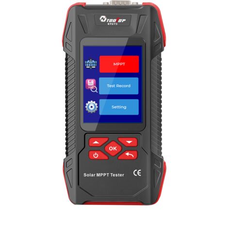Tester di potenza solare MPPT  da 2000 W, schermo da 3,2 pollici, misuratore fotovoltaico, test Pmax Voc Isc