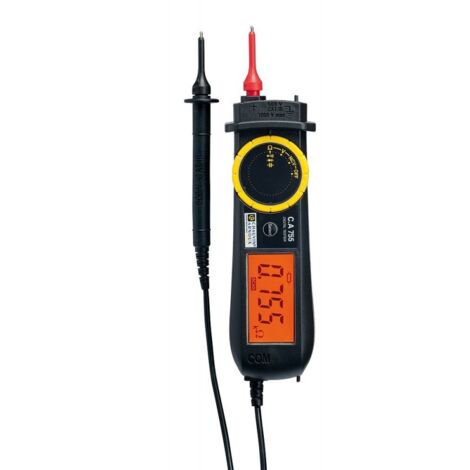 Tester di tensione AMRA Chauvin Arnoux C.A. 755 CAT III 600V - Funzioni: tensione DC, tensione AC, non contact voltage, capacità, resistenza, prova diodi, test di continuità