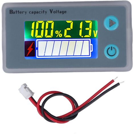 Tester di tensione e capacità della batteria Display digitale LCD Indicatore di alimentazione per batterie al litio-ferro acide 10‑100 V