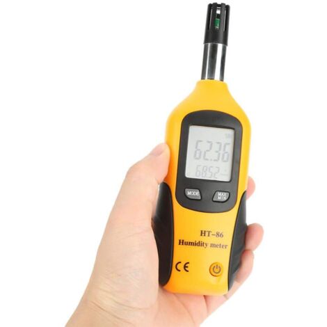 Tester di umidità, Akozon Termoigrometro Termometro digitale Igrometri Misuratori di temperatura e umidità dell'aria Misuratore di umidità con display LCD retroilluminato