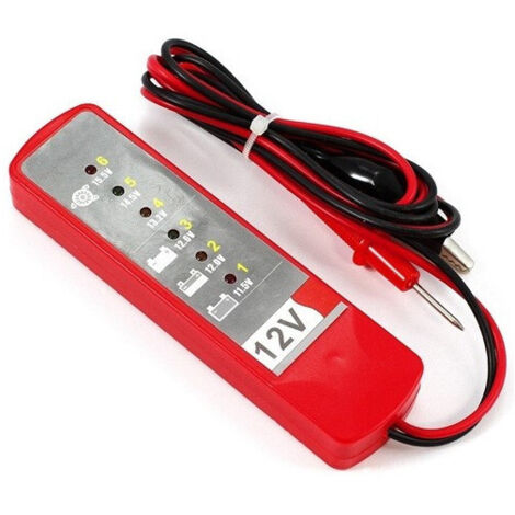 Tester Digitale 12v 6 Led Verification Control Batternator Auto Moto