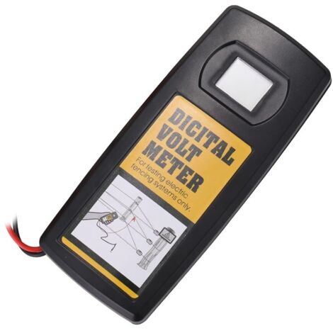 Tester digitale per recinzioni da 9,9 kV per casa, giardino, bestiame, recinzioni elettriche, voltmetro, schermo LCD con retroilluminazione