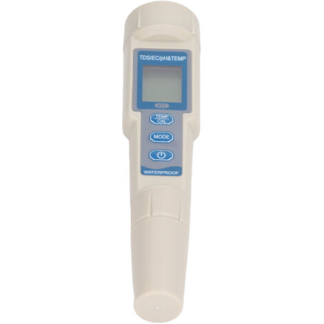 Tester intelligente della qualità dell'acqua Misuratore di temperatura 4 in 1 multiparametro PH EC TDS portatile impermeabile per acquacoltura