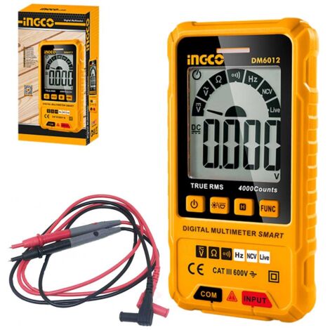 TESTER MULTIMETRO MISURATORE DIGITALE INGCO DM6012