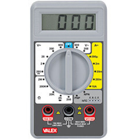 TESTER P3000 VALEX Misura resistenza Test diodi Test transistor-pnp npn