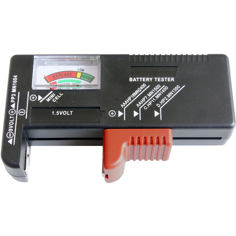 Image of Masidef - Tester per Batterie Analogico Misuratore Carica Stilo aa aaa d c