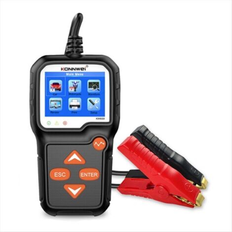 Tester per batterie auto KW650 6V-12V 100-2000 per veicoli automobilistici, nautici e motociclistici