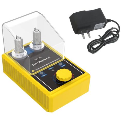 Tester per candele, Tester per candele automobilistiche con doppi fori, Strumento di test diagnostico per candele, Tester di accensione del motore con doppi fori regolabili per