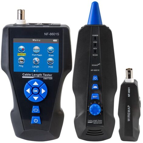 Tester per cavi di rete, rilevatore di linea portatile, tester per cavi, verificatore di linee telefoniche, rilevatore di linee elettriche LCD multifunzione, per la manutenzione della rete